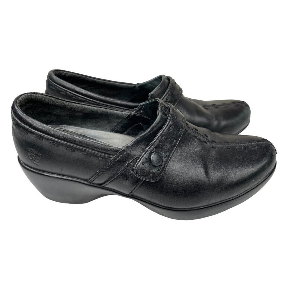 Ariat Women's Black Leather Clogs Size 9